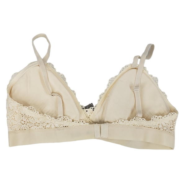 Aerie Lace Padded Bralette Cream Size Large NEW - Picture 2 of 9
